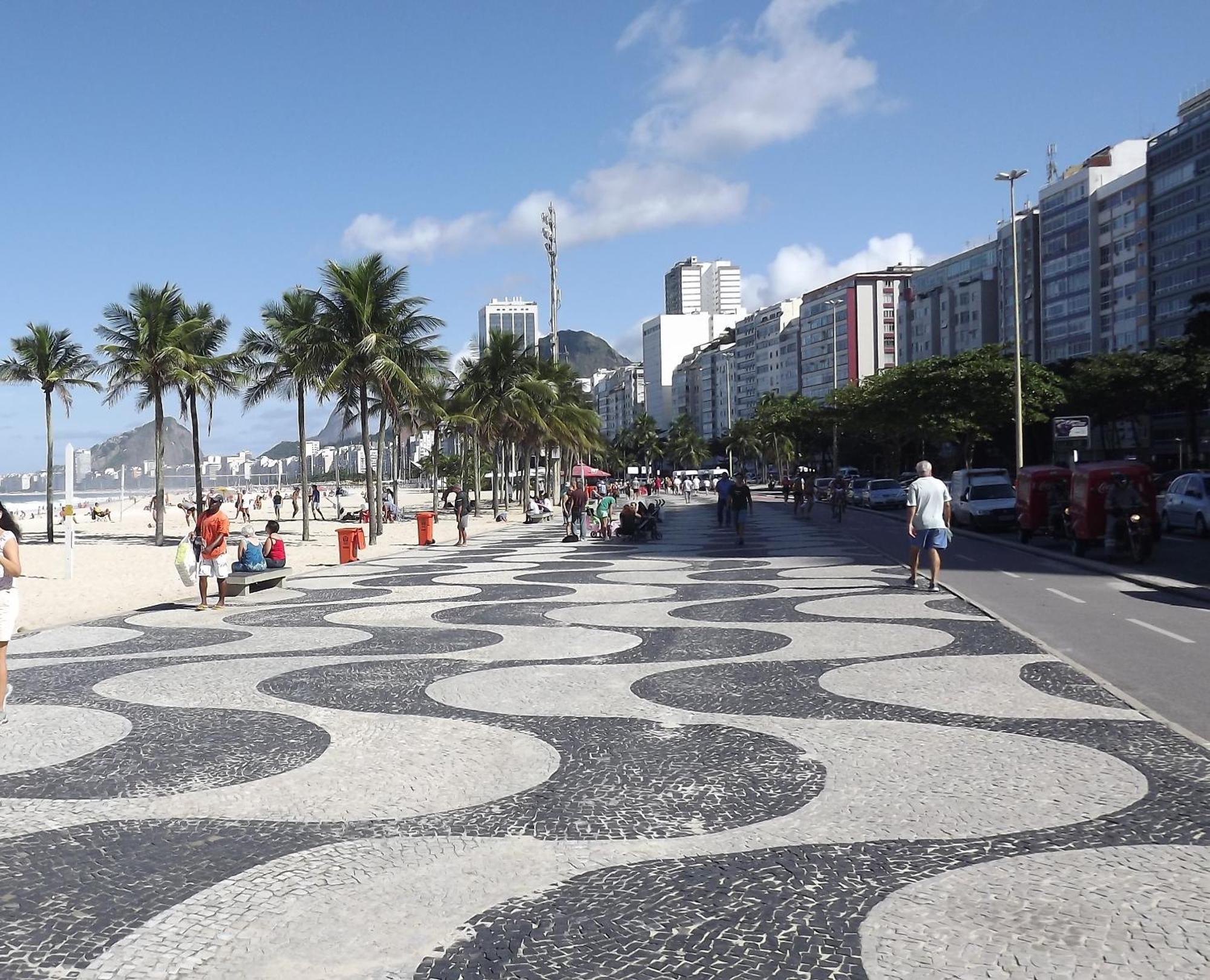 Vista Lateral Mar Copacabana Rio de Janeiro Exterior photo